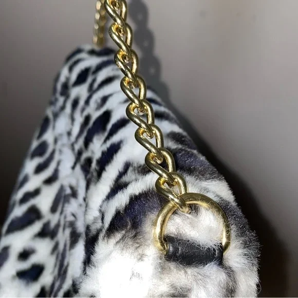 Betsey Johnson Faux Fur Leopard Print Crossbody Bag NWOT - price is firm - Picture 12 of 15